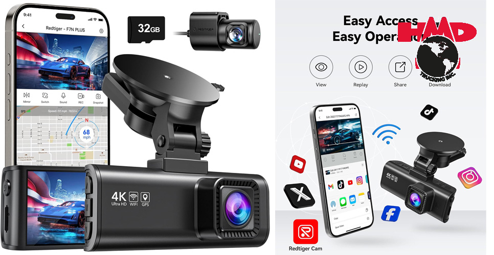 REDTIGER F7NP Dual Dash Cam